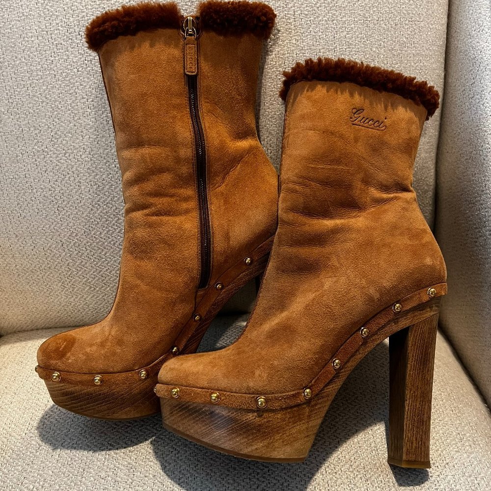 Gucci Shirling Clogs Size 38